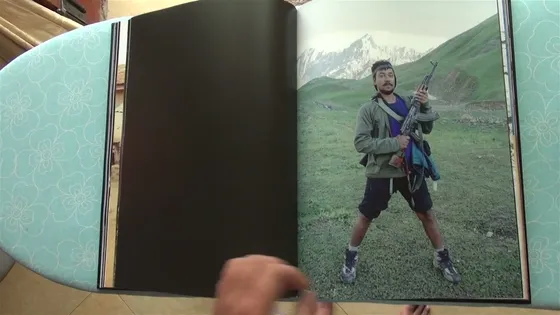 Joker — spread, a figure in the mountains