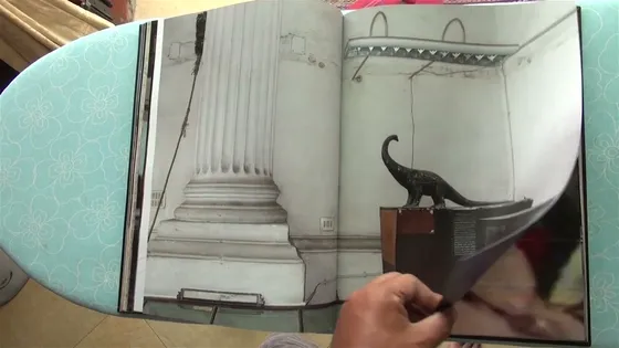 Joker — spread, a staircase and an animal sculpture