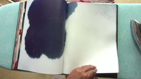 Joker — spread, a blue ink blot